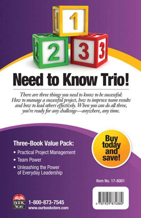 Image of a book cover with the title Need to Know Trio!  There are building blocks on the cover.